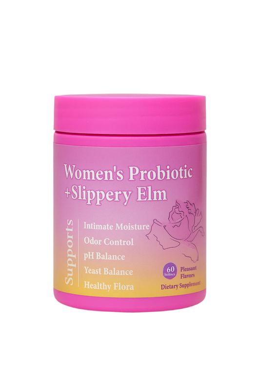 Women’s Probiotic + Slippery Elm | Probióticos Femeninos con Olmo Resbaladizo