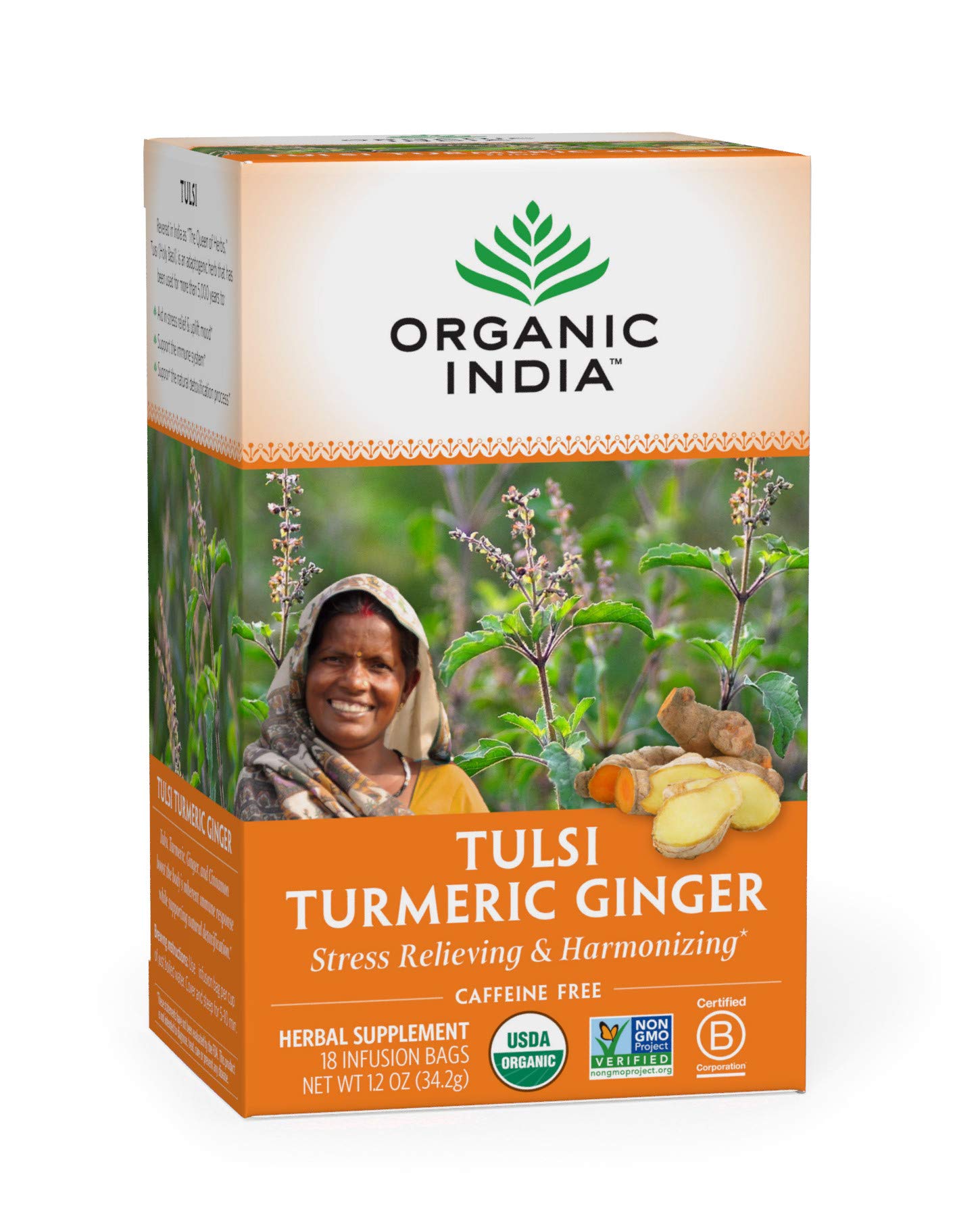 Organic India Tulsi Turmeric Ginger Tea