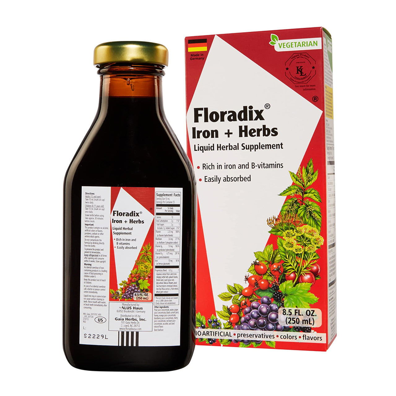 Floradix Iron líquid 8.5oz