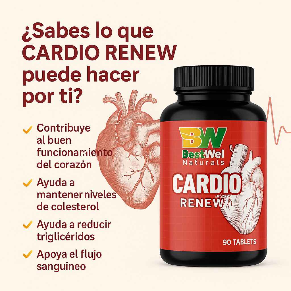 Cardio Renew - Suplemento Natural para la Salud del Corazón | BestWel Naturals