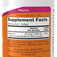Vit D-3 100ui 180 sgels