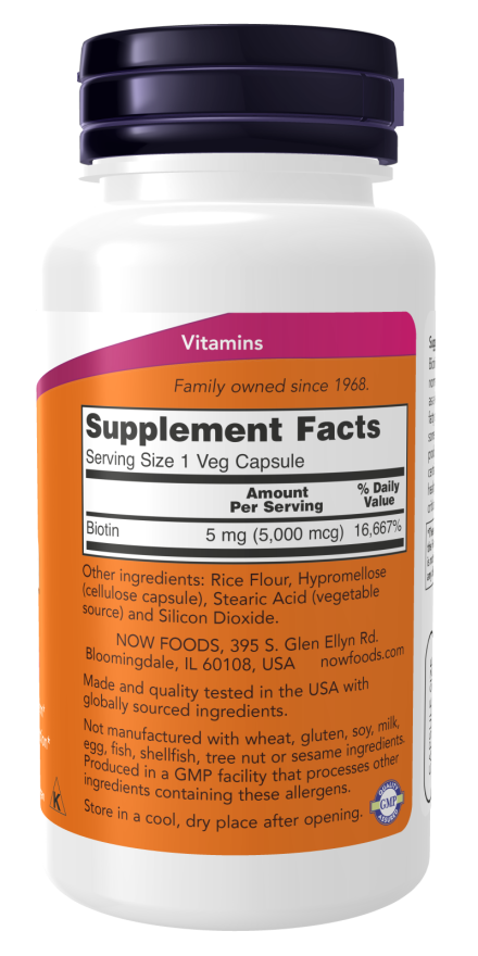 Biotin 5000 mcg 60 Vcaps