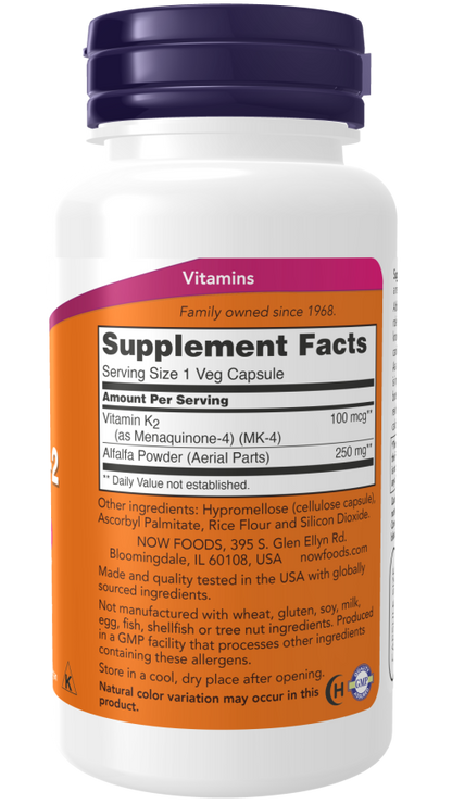 Vitamin K-2 100 mcg 100Vcaps