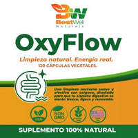 OxyFlow – Limpieza Intestinal Natural con Oxígeno y Potasio | 120 Cápsulas Veganas