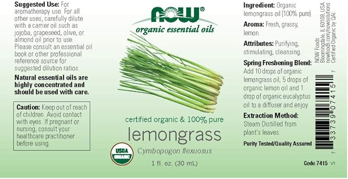 organic lemongrass essential oil 1 oz