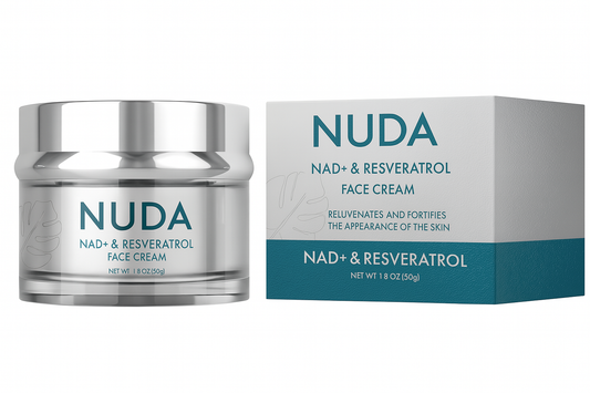 NUDA Crema Facial NAD+ & Resveratrol – Rejuvenecimiento y Fortalecimiento de la Piel (50g)
