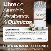 Desodorante Natural NÜDA – Fragancias Coco & Coco Vainilla (2.65 oz)