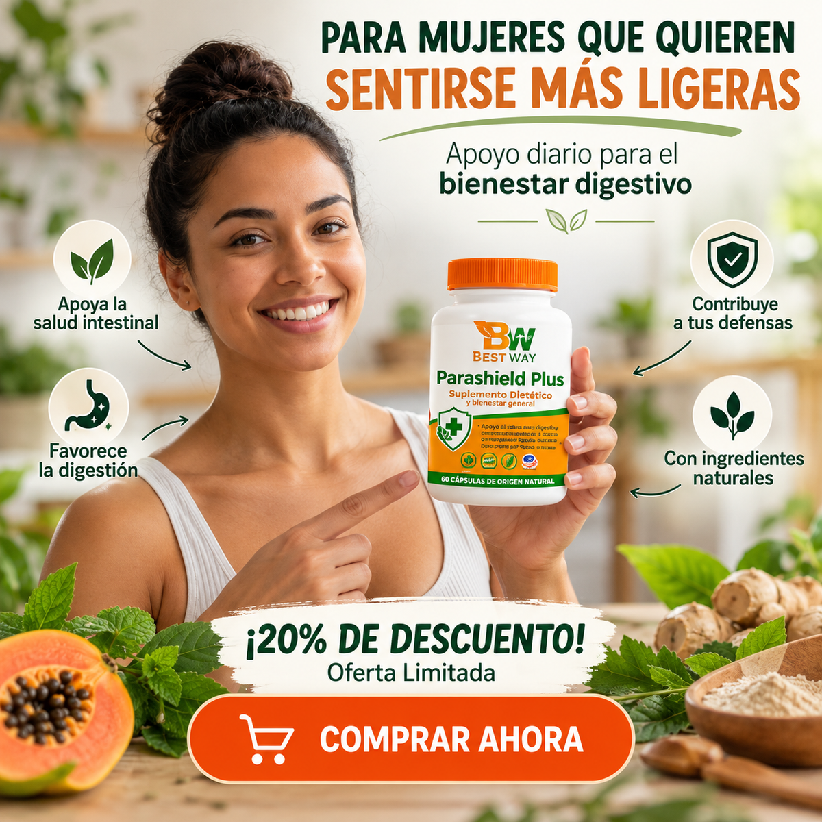 🌿 ParaShield Detox – 18 Ingredientes Naturales para tu Bienestar Digestivo