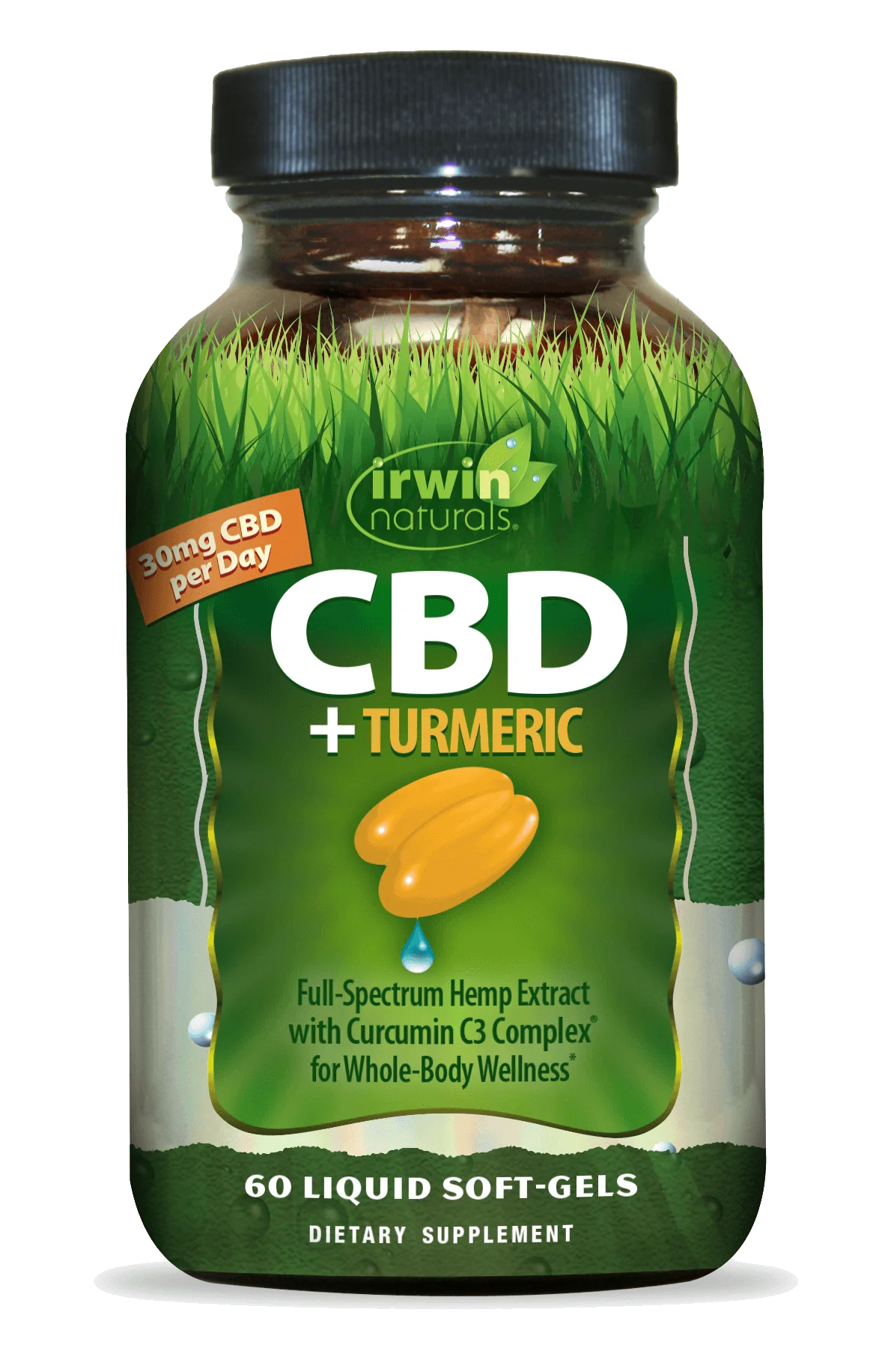 cbd+ turmeric 60tc irwin naturals