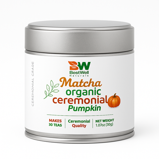 Matcha Orgánico Ceremonial Pumpkin Spice – Edición de Temporada 🍵  Best Well Naturals