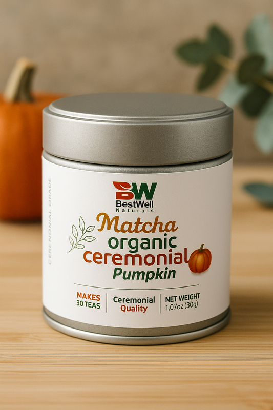 Matcha Orgánico Ceremonial Pumpkin Spice – Edición de Temporada 🍵  Best Well Naturals