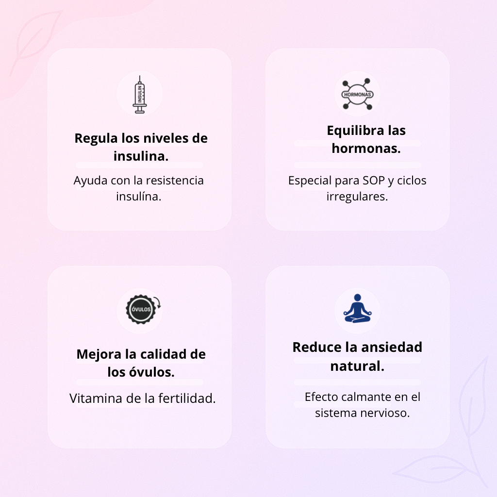 🌸 MYO & D-CHIRO INOSITOL+ con Folato y Vitamina D
