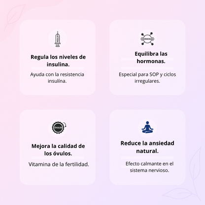 🌸 MYO & D-CHIRO INOSITOL+ con Folato y Vitamina D