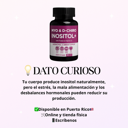 🌸 MYO & D-CHIRO INOSITOL+ con Folato y Vitamina D