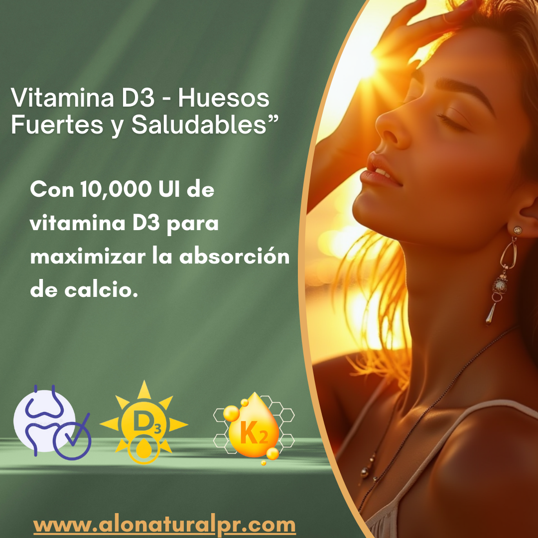 Vitamina D3 y K2 con Aceite de Coco