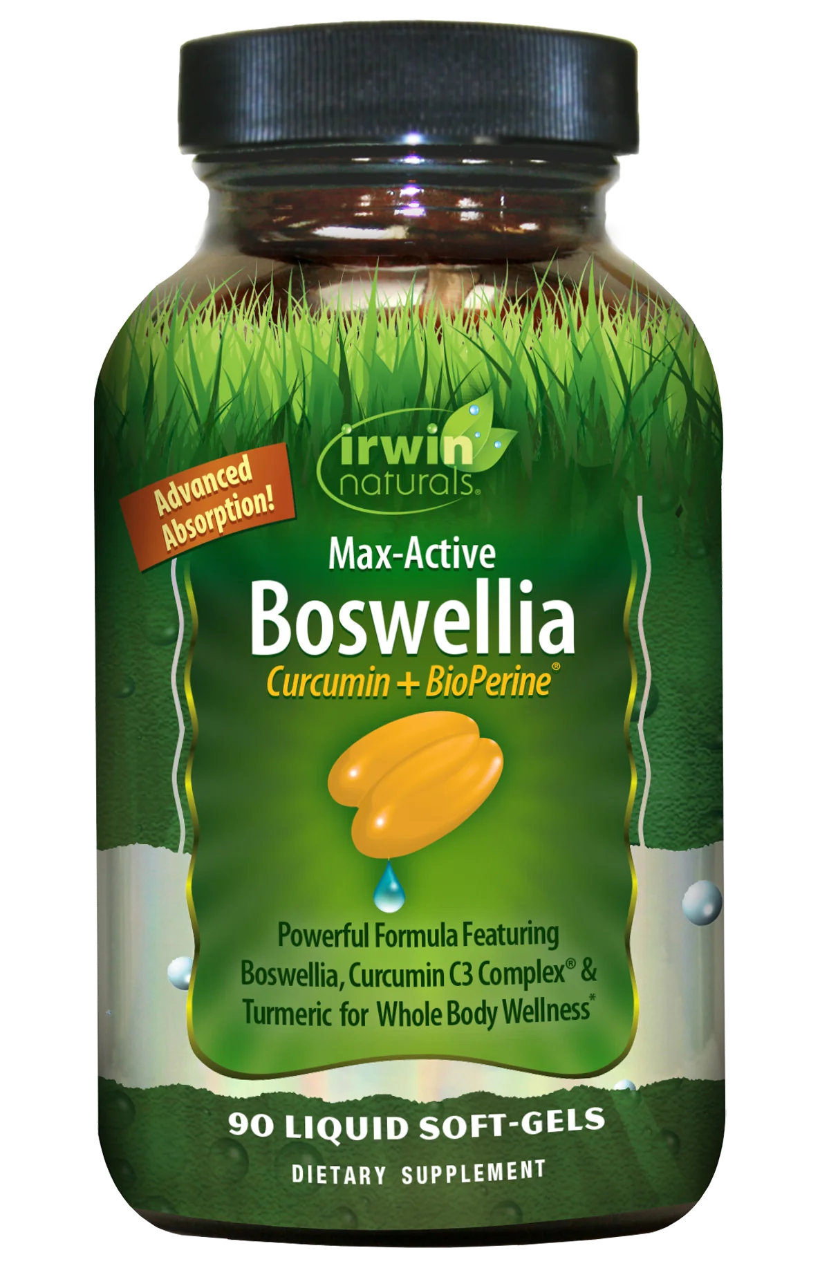 irwin naturals max active boswellia curcumin 90ct