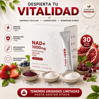 🧬 NAD+ 1000 mg con Nicotinamide Riboside, PQQ y Resveratrol – 30 Sobres