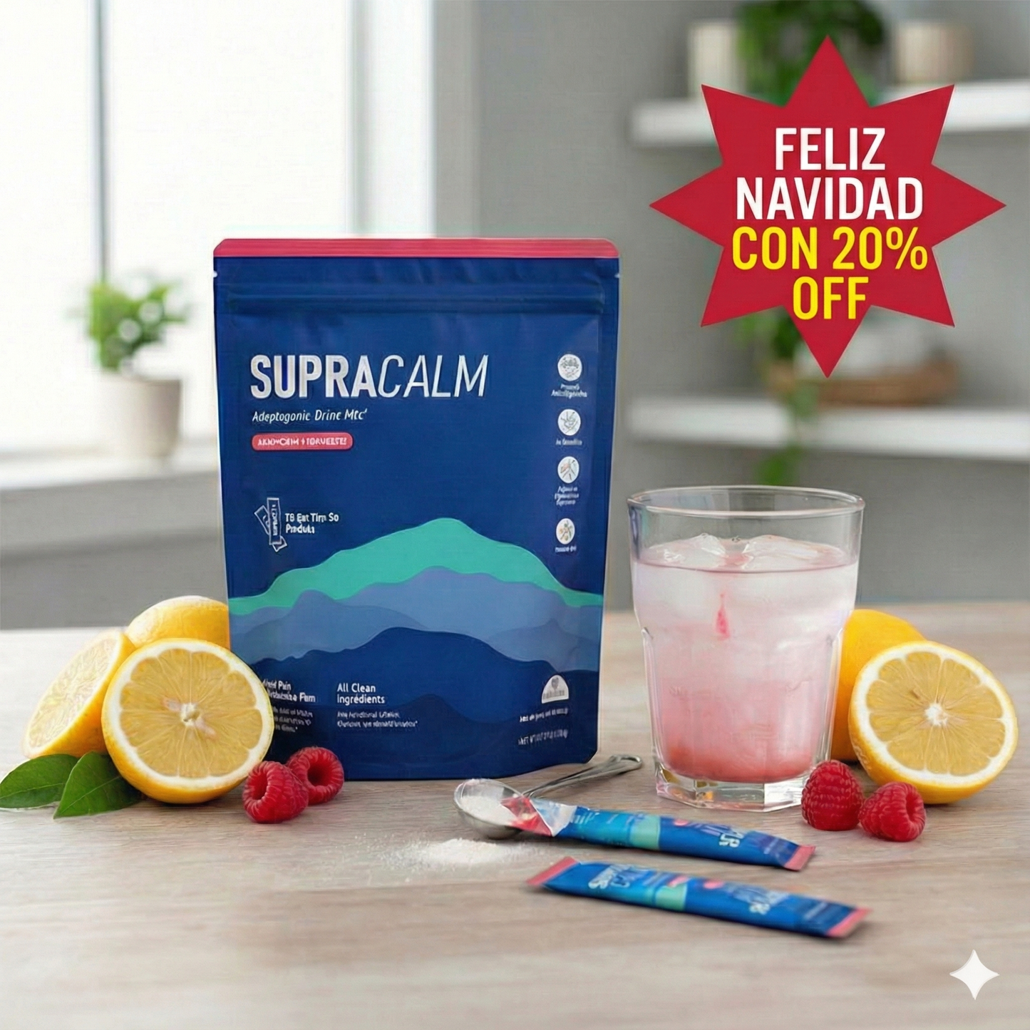 SupraCalm – Fórmula Natural de Relajación (20 Sobres) 🌿