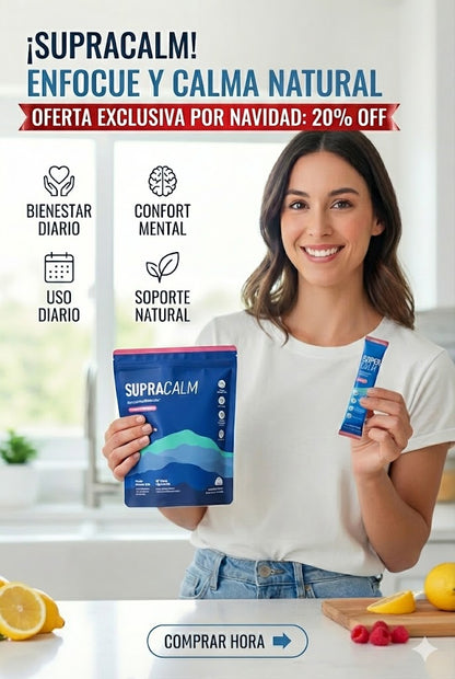 SupraCalm – Fórmula Natural de Relajación (20 Sobres) 🌿