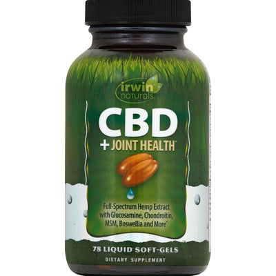 Cbd+ joint health Irwin Naturals 78 ct