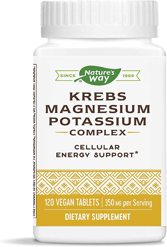 Nature's Way Krebs Magnesium Potassium 120vegan Tablets