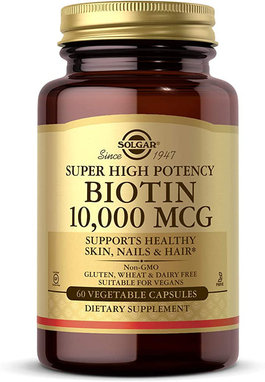 Solgar Biotin 10,000 Mcg 60vc