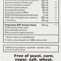 Bio Nutrition Testosterone Wellness 60tb