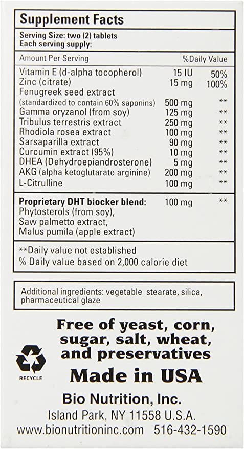 Bio Nutrition Testosterone Wellness 60tb