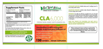Best Well Naturals CLA 6000 120sg